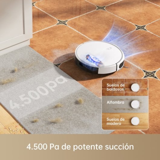 Mova M1 Robot Aspirador y Friegasuelos Blanco