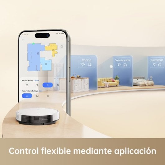 Mova M1 Robot Aspirador y Friegasuelos Blanco