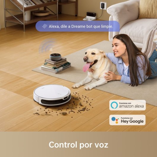 Mova M1 Robot Aspirador y Friegasuelos Blanco