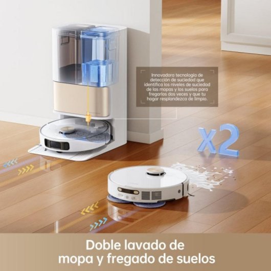 Aspirador Robô com Mopa Dreame L10S Pro Ultra Heat Com Esvaziamento Automatico Navegação IA 7.000Pa
