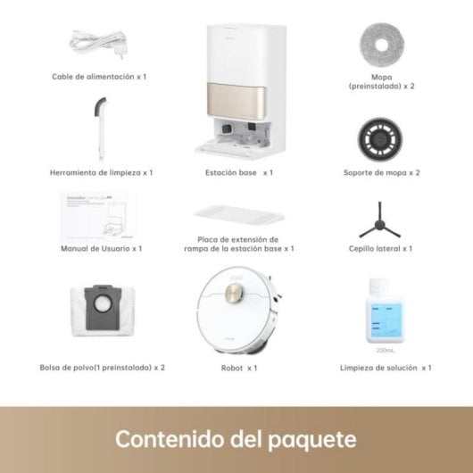 Aspirador Robô com Mopa Dreame L10S Pro Ultra Heat Com Esvaziamento Automatico Navegação IA 7.000Pa