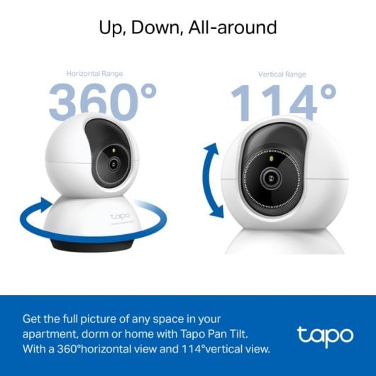 TP-Link TC72 Schwenk-/Neige-KI-WLAN-Überwachungskamera mit 360°-QHD-Nachtsicht