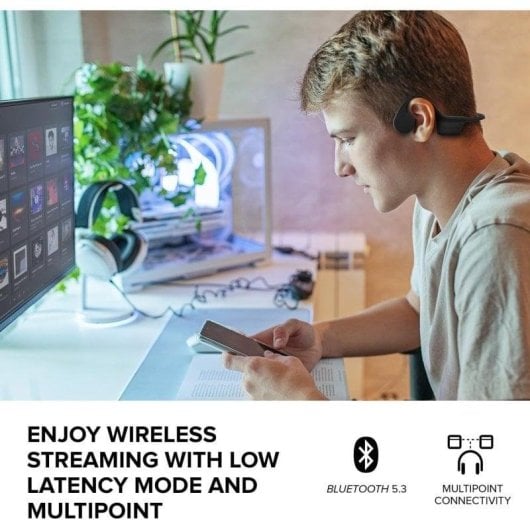 Casque Creative Outlier Free Plus sans fil Bluetooth conduction osseuse sport IPX5 micro vert