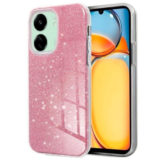 Cool Glitter Carcasa Rosa para Xiaomi Redmi 13C / Poco C65