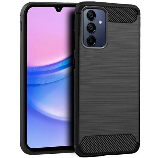 Coole schwarze Carbon-Hülle für Samsung A155 Galaxy A15 / A15 5G