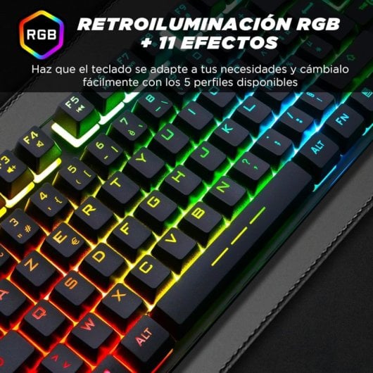 Tastiera da gioco G-Lab KEYZ CESIUM TKL RGB nera