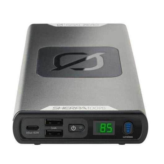 Goal Zero Sherpa 100PD Powerbank 25600mAh 94.7Wh USB-C PD 60W con Carga Inalámbrica Qi