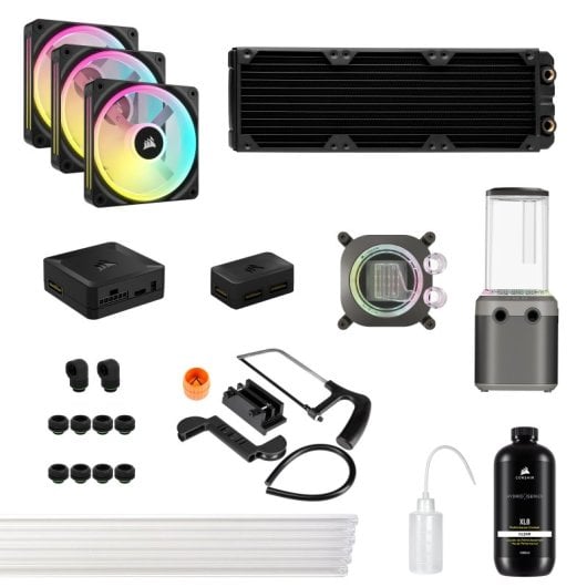 Corsair Hydro X Series iCUE LINK XH405i Kit de Refrigeración Líquida de Tubo Rígido Negra