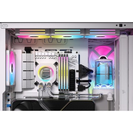 Corsair Hydro X Series iCUE LINK XH405i Kit de Refrigeración Líquida de Tubo Rígido Blanca