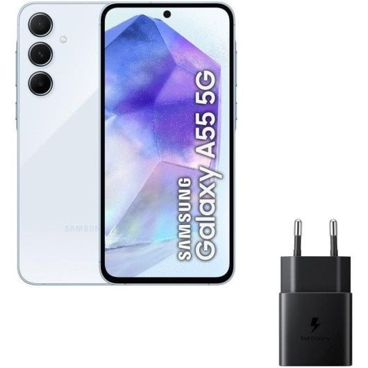 Samsung Galaxy A55 5G 8 Go Bleu Clair 128 Go 6,6" Super AMOLED