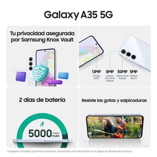 Samsung Galaxy A35 5G 8GB 256GB 6.6" Noir