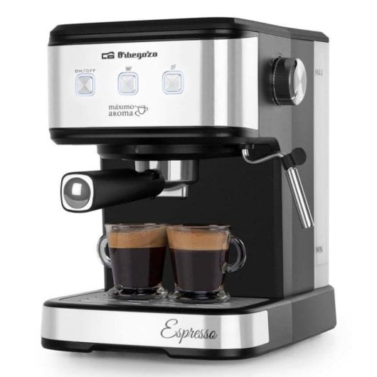 Cafetière expresso Orbegozo EX 5210 1,5L 20 Bars Inox Noir avec buse vapeur