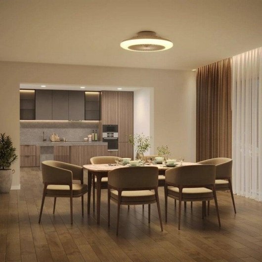 Ventoinha de Teto com Luz Philips Amigo 60W 577mm LED Comando Modos Verão/Inverno