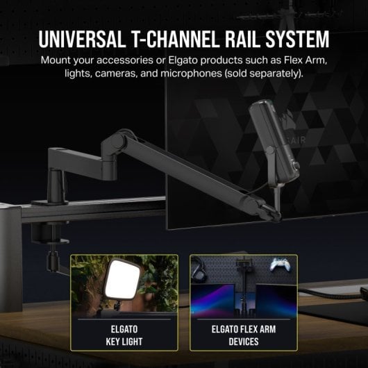 Corsair Platform:6 Table élévatrice électrique avec support pour écran 180 x 76 cm Bois