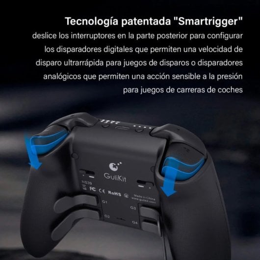 Gulikit KK3 Max NS39 Manette de jeu rétro blanche pour Nintendo Switch/PC/Android/iOS