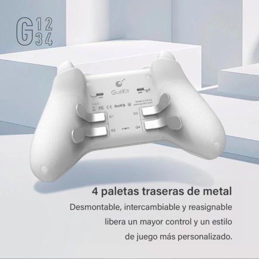 Gulikit KK3 Max NS39 Manette de jeu rétro blanche pour Nintendo Switch/PC/Android/iOS