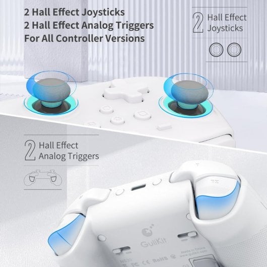 Gulikit KK3 Max NS39 Retro-Gamepad, Schwarz, für Nintendo Switch/Android/iOS/PC