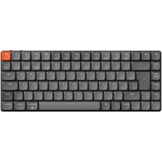 Keychron K3 Max Teclado Mecánico Gaming RGB Gateron Red Hot-Swap Gris