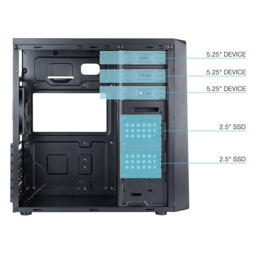 TooQ TQC-5701U3C-B Midi Tower USB 3.0 Negra