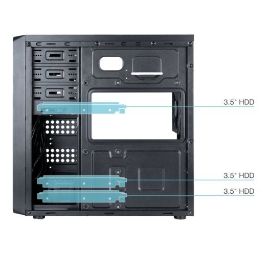 Scatola Mid-Tower Atx Tqc-5701u3c-b Usb3.0