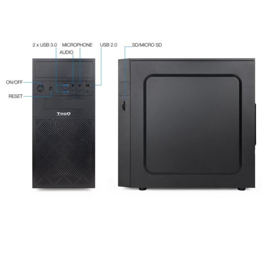 Mini-tour TooQ TQC-4701U3C-B USB 3.0 Noir