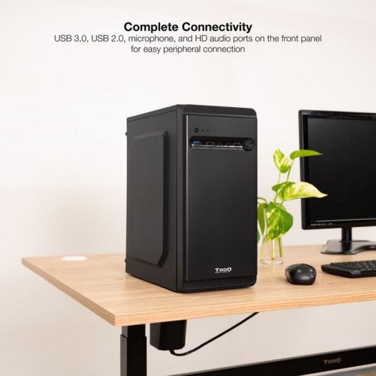 TooQ TQC-4702U3C-B Mini Tower USB 3.0 Preta