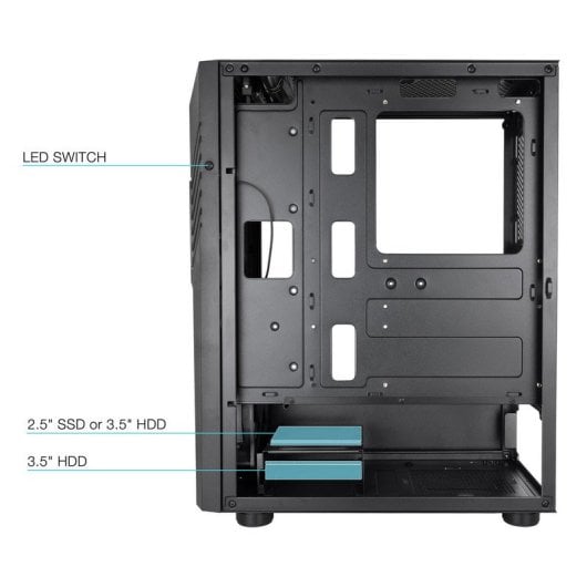 Clé USB 3.0 en verre trempé TooQ TQGCC102-B Biohazard Noir