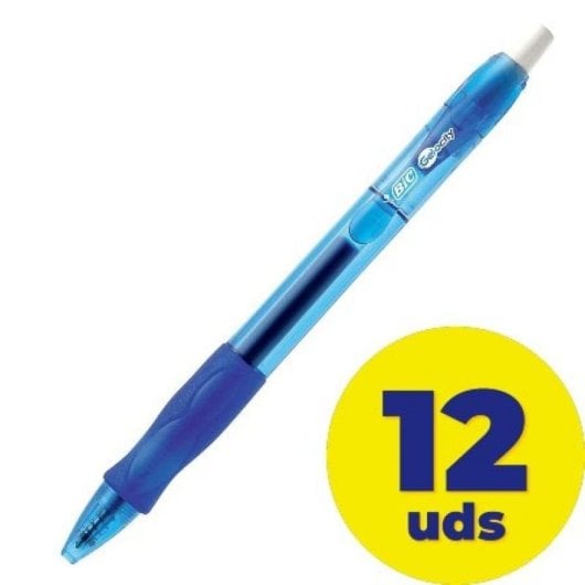 BIC 829158 stylo à bille Bleu Stylo à bille rétractable avec clip 12 pièce(s)