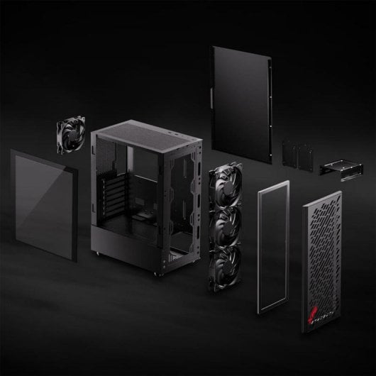 XPG Valor Air Midi Tower in vetro temperato USB 3.2 Nero