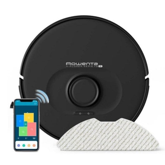 Robot Aspirapolvere e Lavapavimenti Rowenta X-Plorer Serie 75 S Navigazione Laser Controllo App e Voce