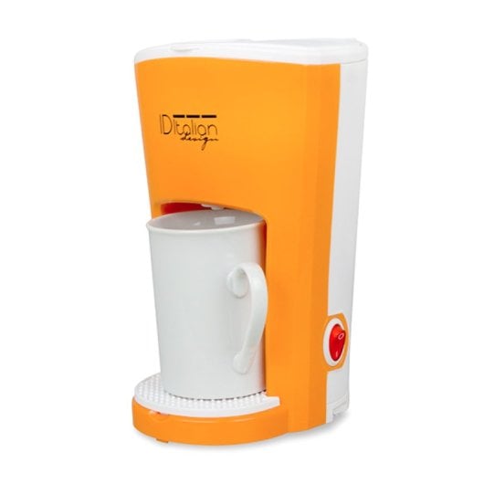 Italian Design Total Funny Pro Cafeteira de Gotejamento 1 Serviço Laranja/Branca