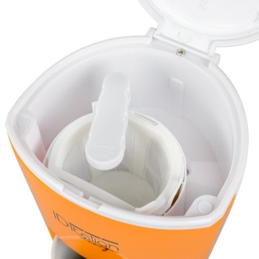 Italian Design Total Funny Pro Cafeteira de Gotejamento 1 Serviço Laranja/Branca