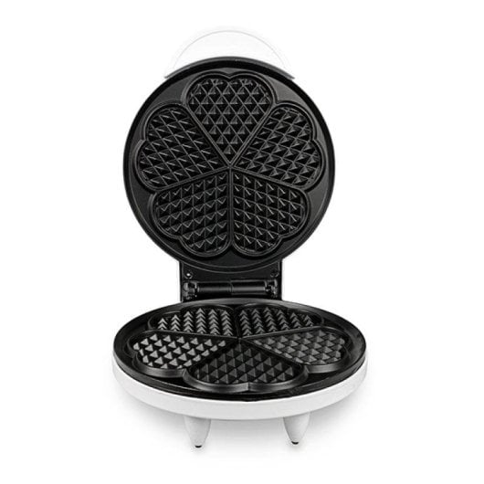 Gaufrier Italian Design SWEET HEARTS Waffle Maker 850W Cœur Blanc Thermostat