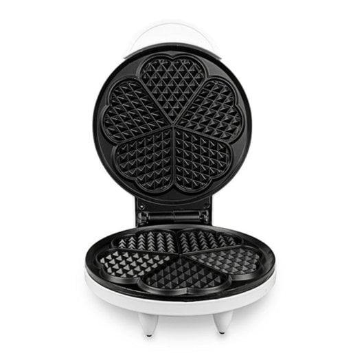 Gaufrier Italian Design SWEET HEARTS Waffle Maker 850W Cœur Blanc Thermostat