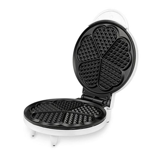 Gaufrier Italian Design SWEET HEARTS Waffle Maker 850W Cœur Blanc Thermostat