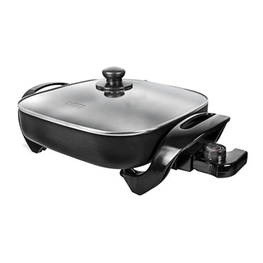 Parrilla elétrica Italian Design IDECUCOOK01 1500W tampa removível 30x30cm preta