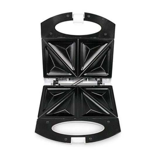 Sandwichera Italian Design IDECUBREAK02 650W Blanc Inox 2 sandwiches