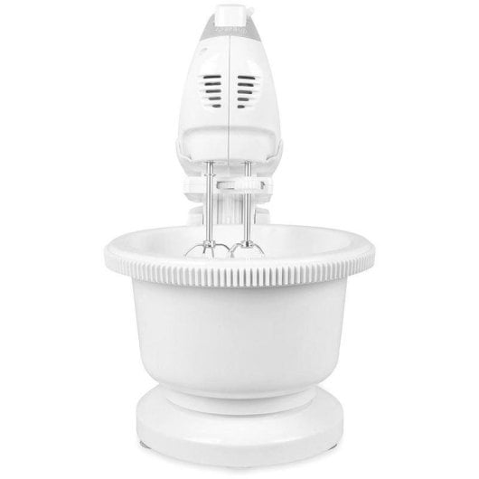 Impastatrice Italian Design 200W Bianca 5 Velocità Fruste e Ganci Inclusi