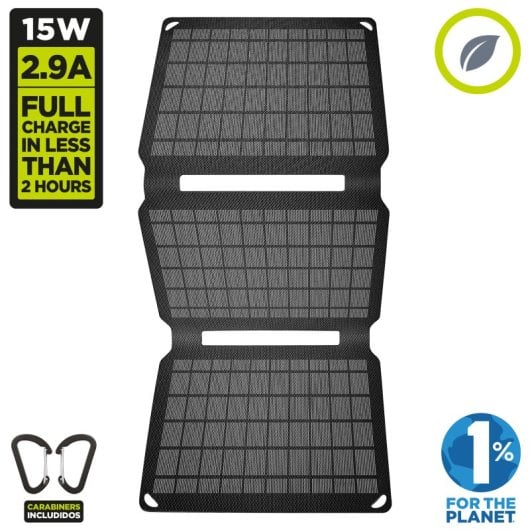 Muvit For Change Carregador Solar Dobrável 15W Preto