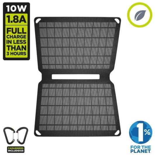 Muvit For Change Cargador Solar Plegable 10W Negro