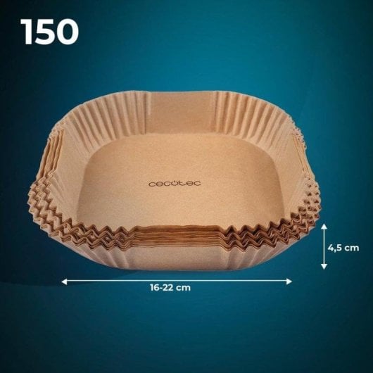 Accesorios para freidora de aire Cecotec Cecofry Paper Pack S 150 papeles silicona 16-20 cm 230ºC