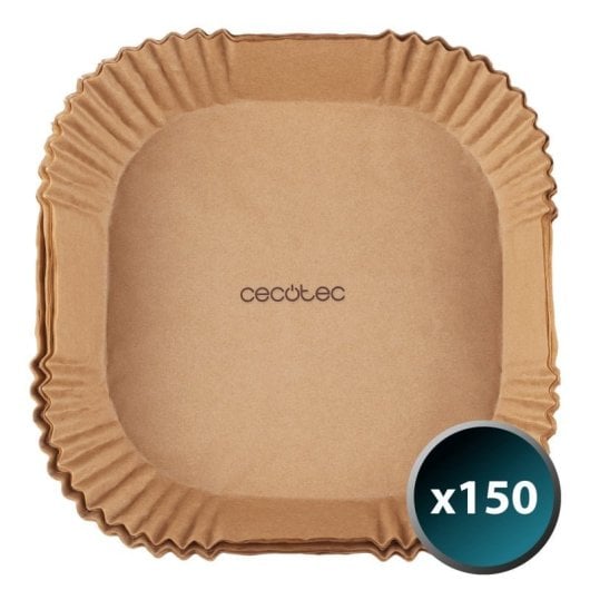 Cecotec Pack Cecofry Full Inox 5500 Pro Freidora de Aire 5.5L + Cecofry Paper Tamaño S 150 Papeles