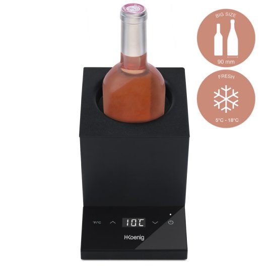 HKoenig LVX26 Refrigerador de Vinho até 9cm de Diâmetro com Controlo Digital 72W Preto