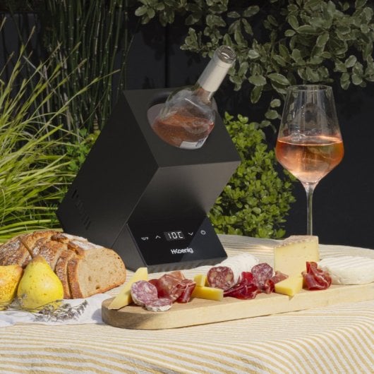 HKoenig LVX26 Refrigerador de Vinho até 9cm de Diâmetro com Controlo Digital 72W Preto