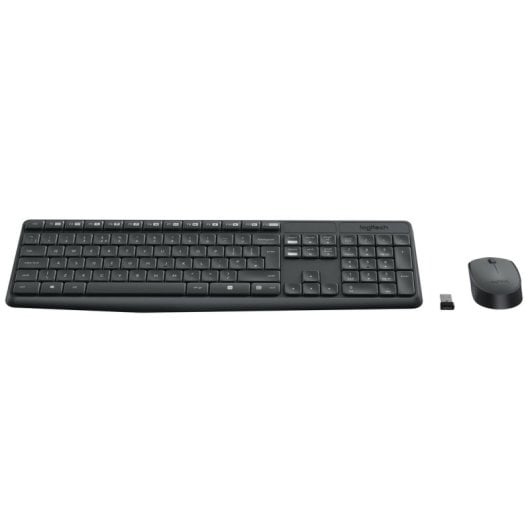 Logitech MK235 tastiera Mouse incluso USB AZERTY Francese Grigio