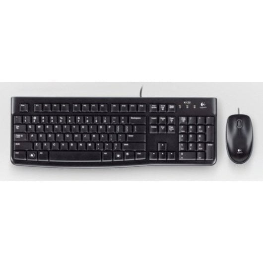 Logitech Desktop MK120 clavier Souris incluse USB AZERTY Français Noir
