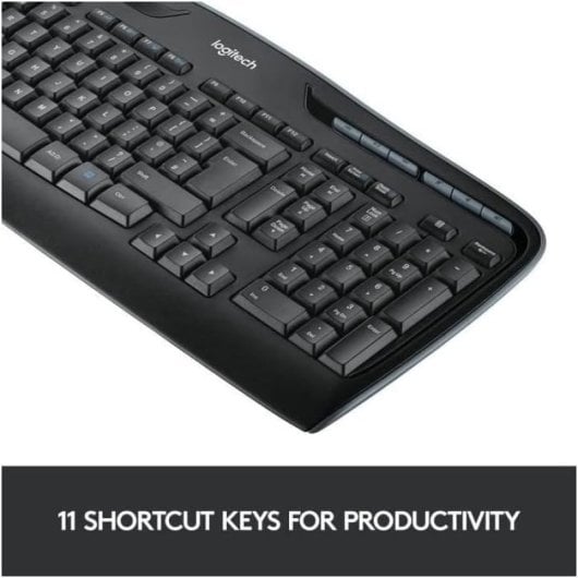 Logitech Wireless Combo MK330 clavier Souris incluse USB AZERTY Français Noir