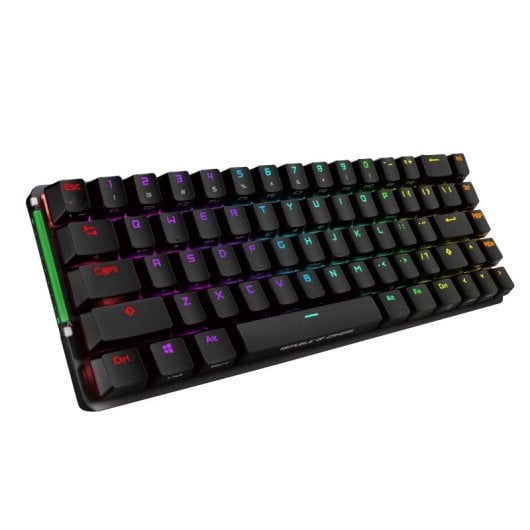 ASUS ROG Falchion Teclado Inalámbrico Gaming Cherry MX RGB Red Teclado Francés AZERTY
