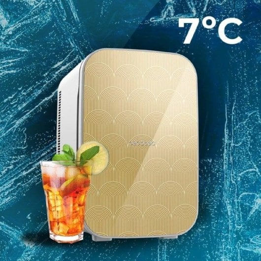 Frigorifero Cecotec Bolero MiniCooling 25L Bahamas Pat 2 compatto 12V-220V giallo