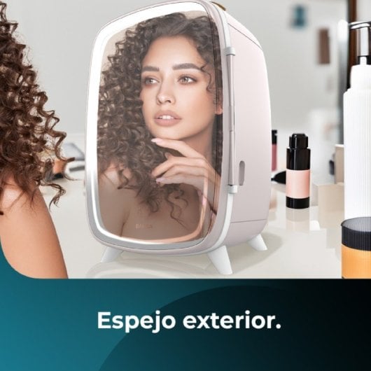 Cecotec Bamba Coolingbeauty 6000 Mirror Rose Nevera de Cosméticos 6L